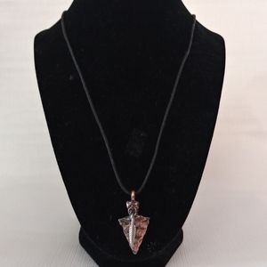 Sliver tone Feather necklace 11inches